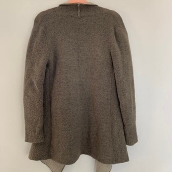 Zara Knit Two Tone Open Waterfall Cardigan SZ M - Picture 9 of 9